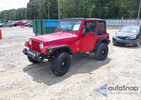 2001 Jeep Wrangler Sport из США, поврежденный, VIN 1J4FA49S91P303185